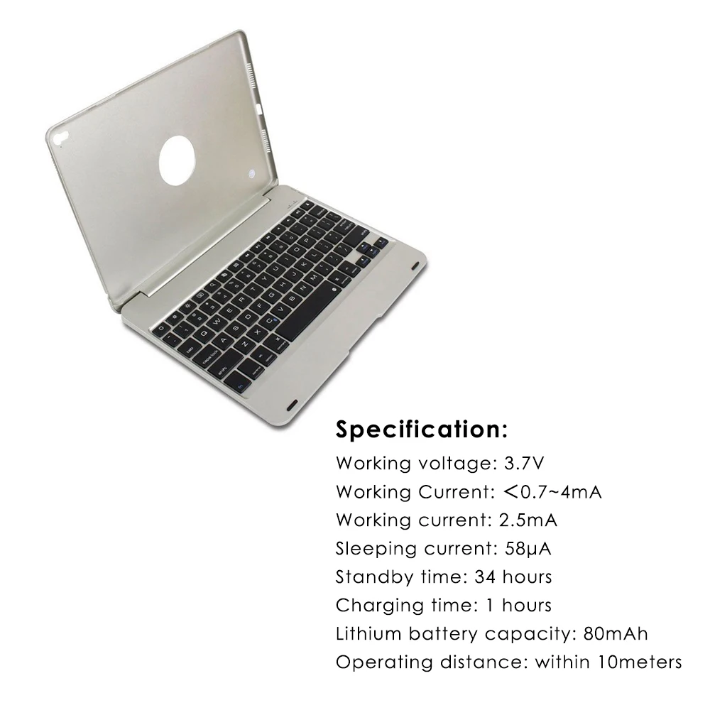 Складной чехол F19 с беспроводной клавиатурой подставка для планшета