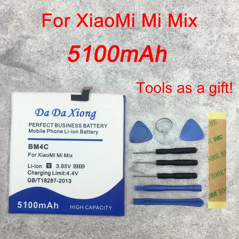 Da Xiong 5100mAh BM4C батарея для Xiaomi mi x батареи