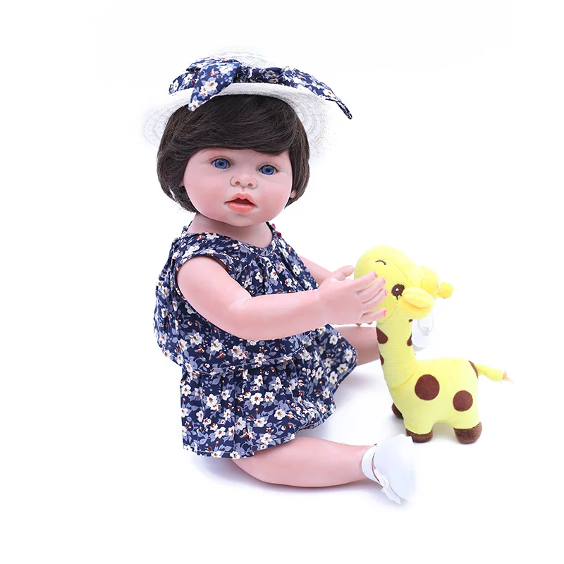 Bebes reborn realista полностью силиконовые детские куклы игрушки для девочек 45 см подарок