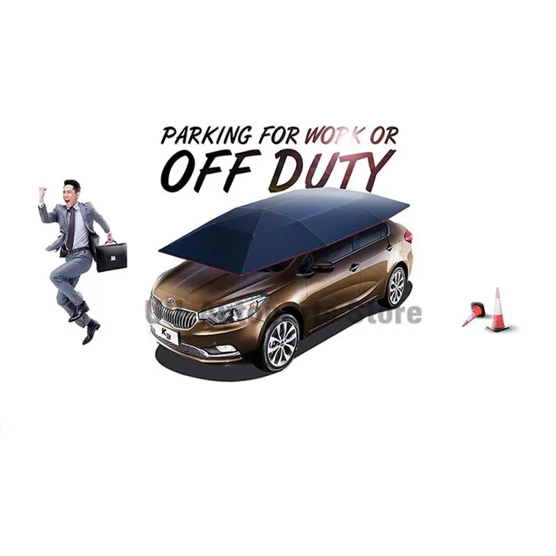 Портативный Полуавтоматический Открытый Водонепроницаемый Автомобильный Зонт