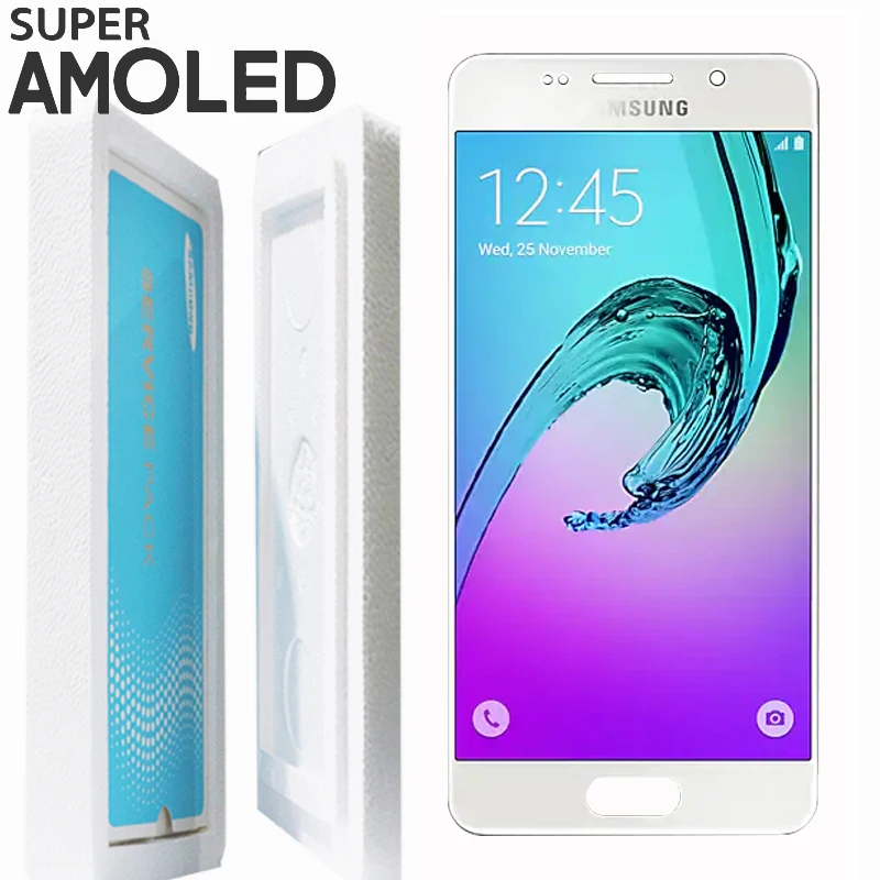 100% Оригинал 4 7 ''SUPER AMOLED для SAMSUNG Galaxy A3 2016 A310 A310F A310H A310M ЖК-дисплей дигитайзер