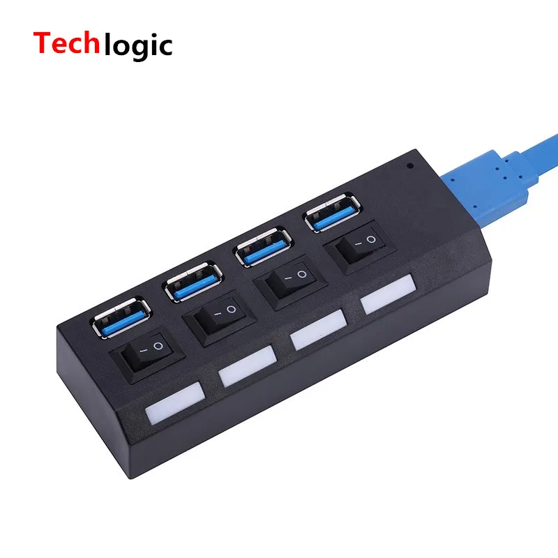 4 порта мини USB 3 0 концентратор с Separete переключатель портативный микро Супер