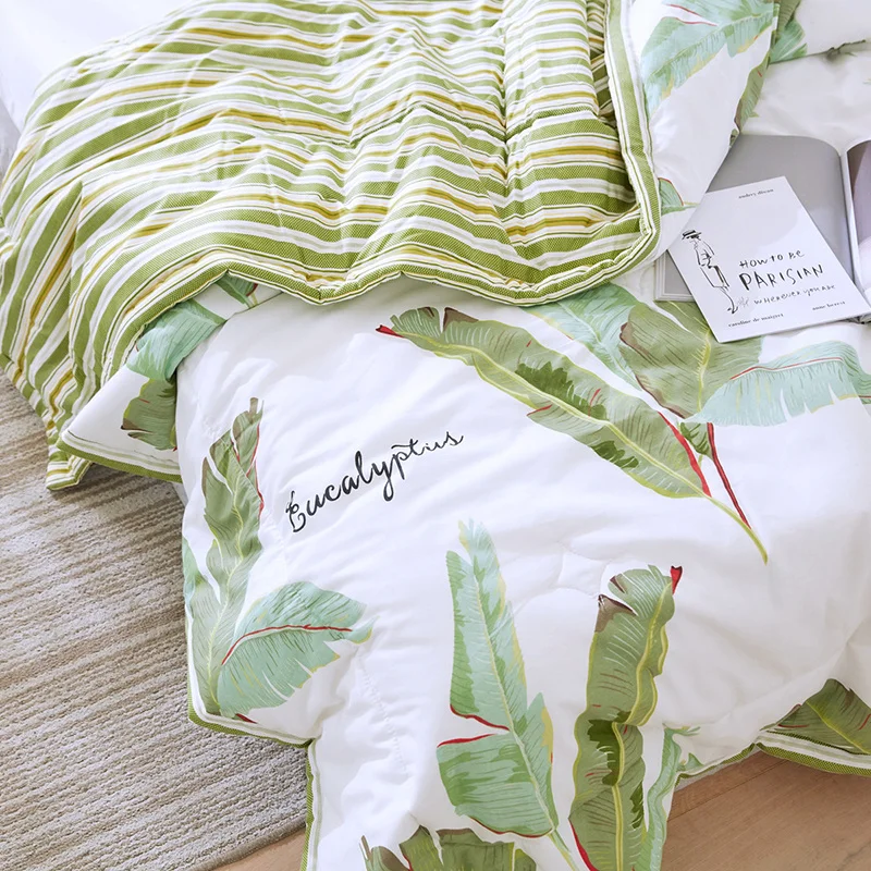 Летний комплект постельного белья в тропическом стиле с героями мультфильмов