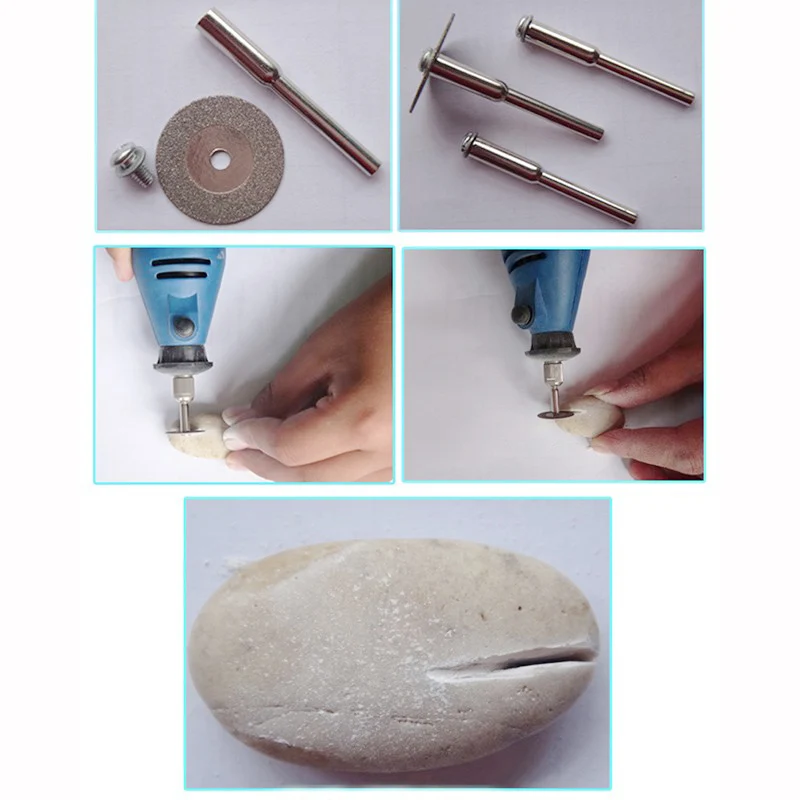 QWORK 5 шт. 10 22 мм Аксессуары dremel алмазный шлифовальный круг мини циркулярная пила