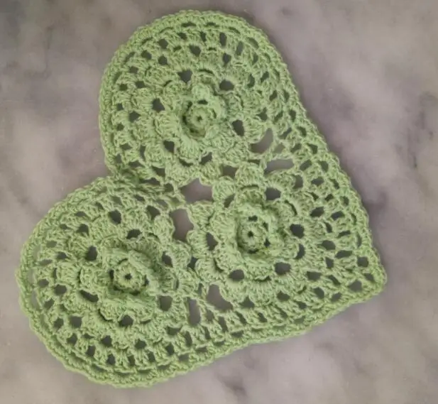 3D кружева сердце Хлопок место стола коврик ткань ручной работы вязаные коврики