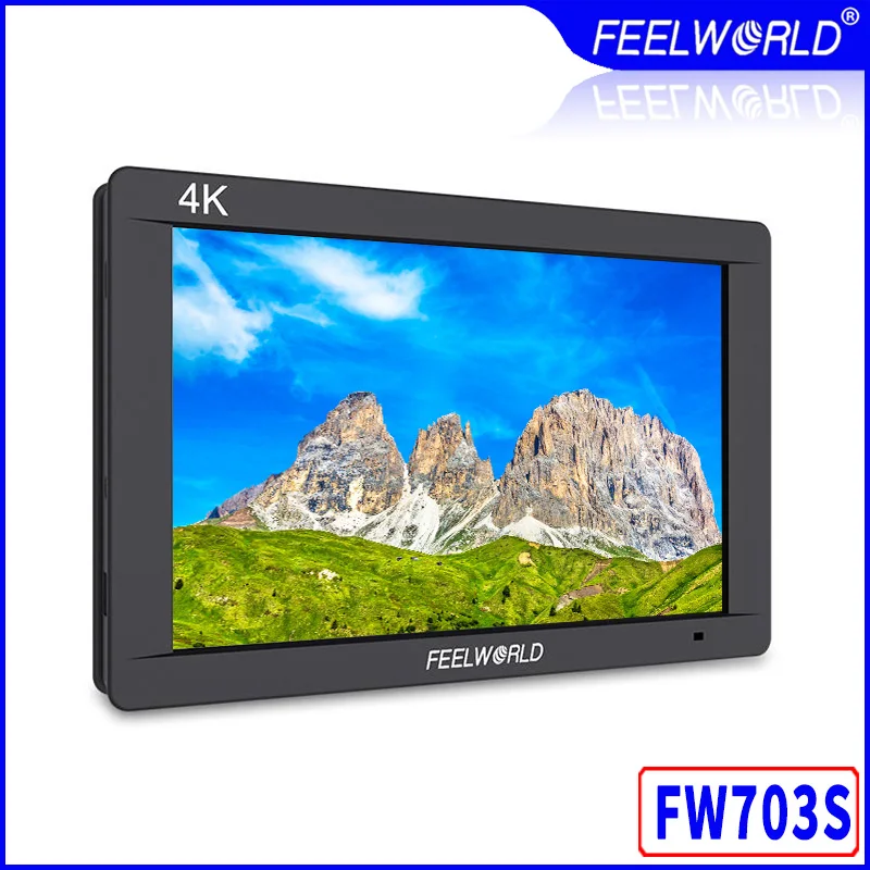 Feelworld FW703S 3G SDI 4K HDMI DSLR 7-дюймовый ЖК-монитор IPS Full HD 1920x1200 портативный полевой