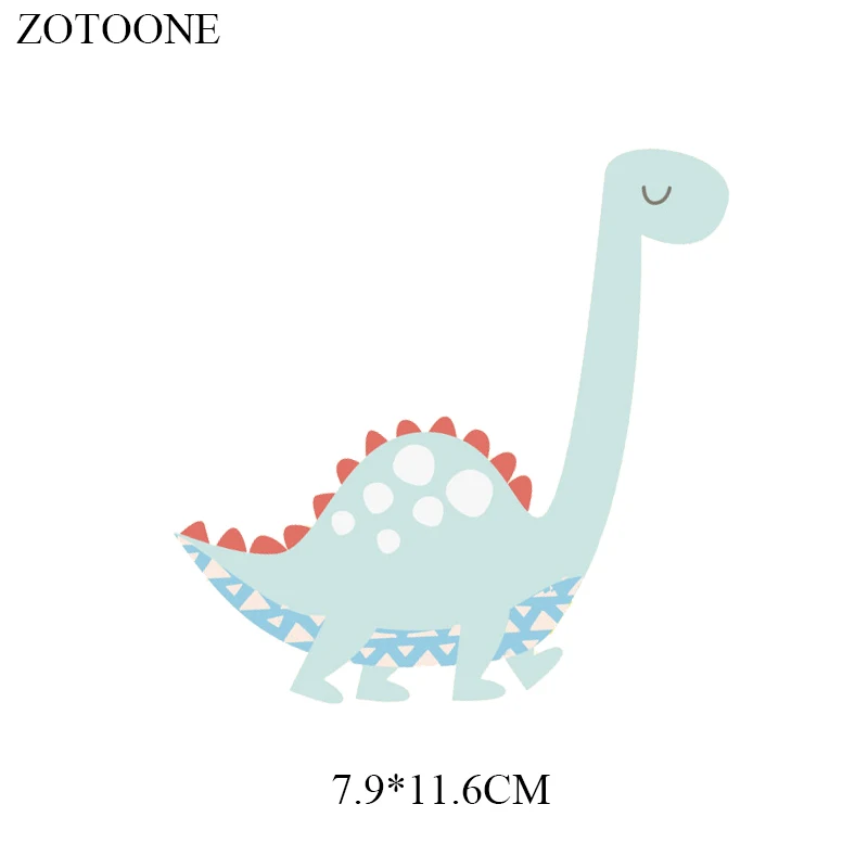 ZOTOONE 5 стилей мультфильм Динозавр патч утюжок на переводной DIY аксессуар
