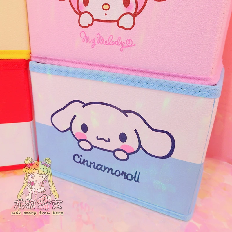 Мультфильм Хелло Китти моя мелодия Cinnamoroll пудинг собака милые косметички женский макияж сумки игрушки складной ящик для хранения сумка