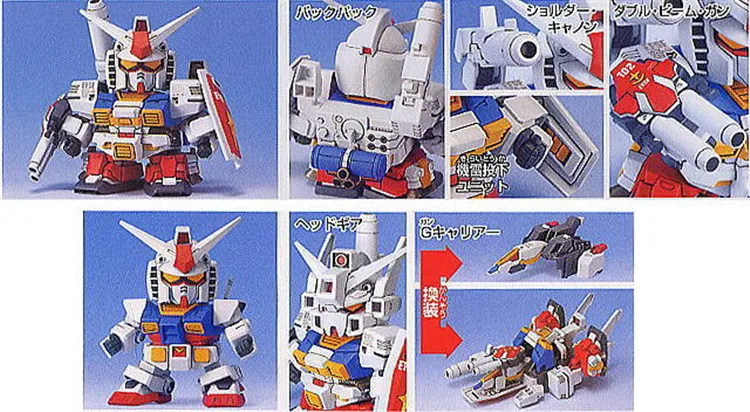 Bandai Gundam SD BB 236 идеальный PF 78 1 мобильный Костюм Фигурки сборные модели комплекты