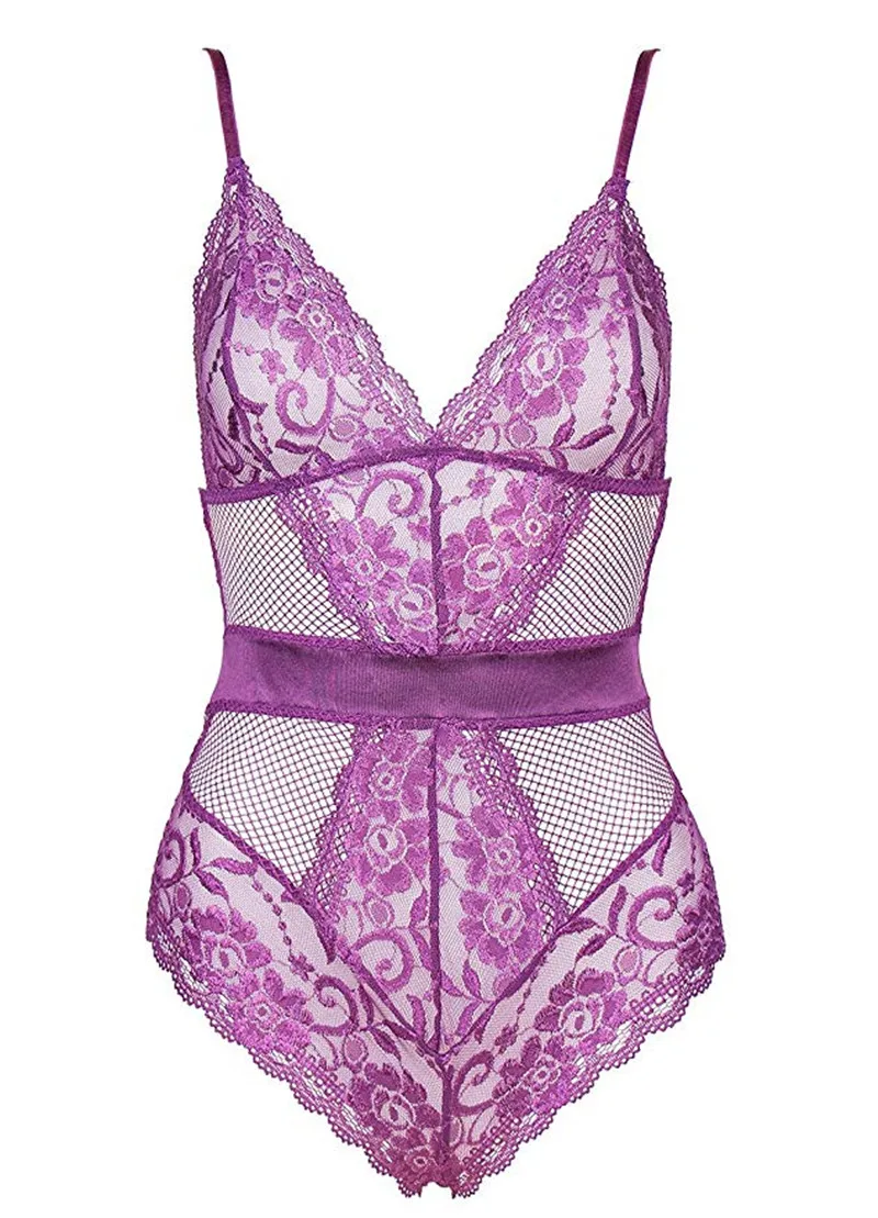 Женское нижнее белье Тедди кружевные чашки мини Babydoll сексуальное цельное