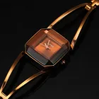 Женские кварцевые часы KIMIO, водонепроницаемые, с квадратным браслетом из нержавеющей стали