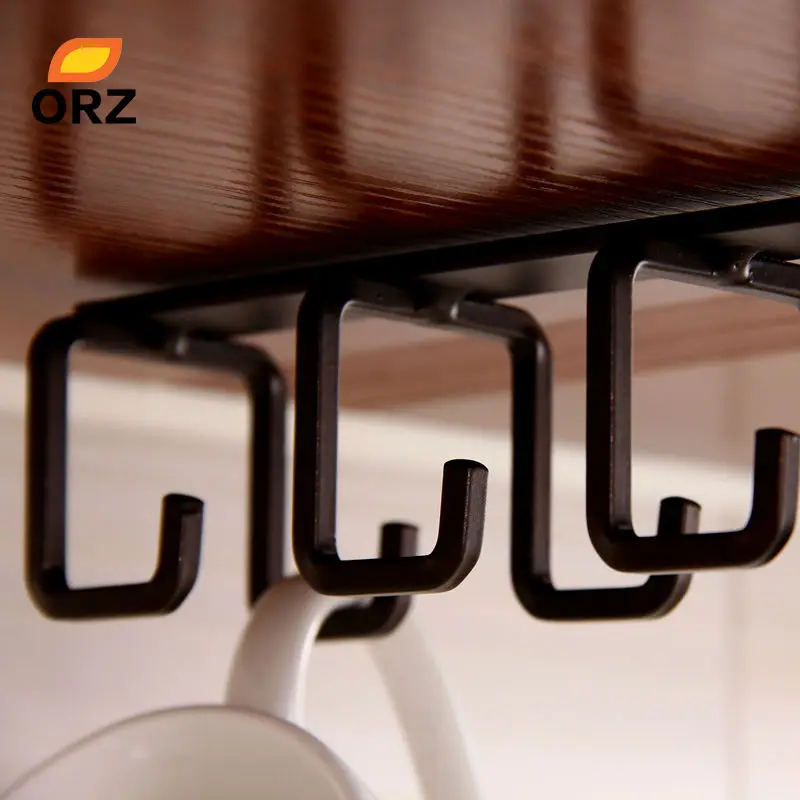 ORZ кухонная стойка для хранения шкаф с подвесной полкой крюком чашка вешалка