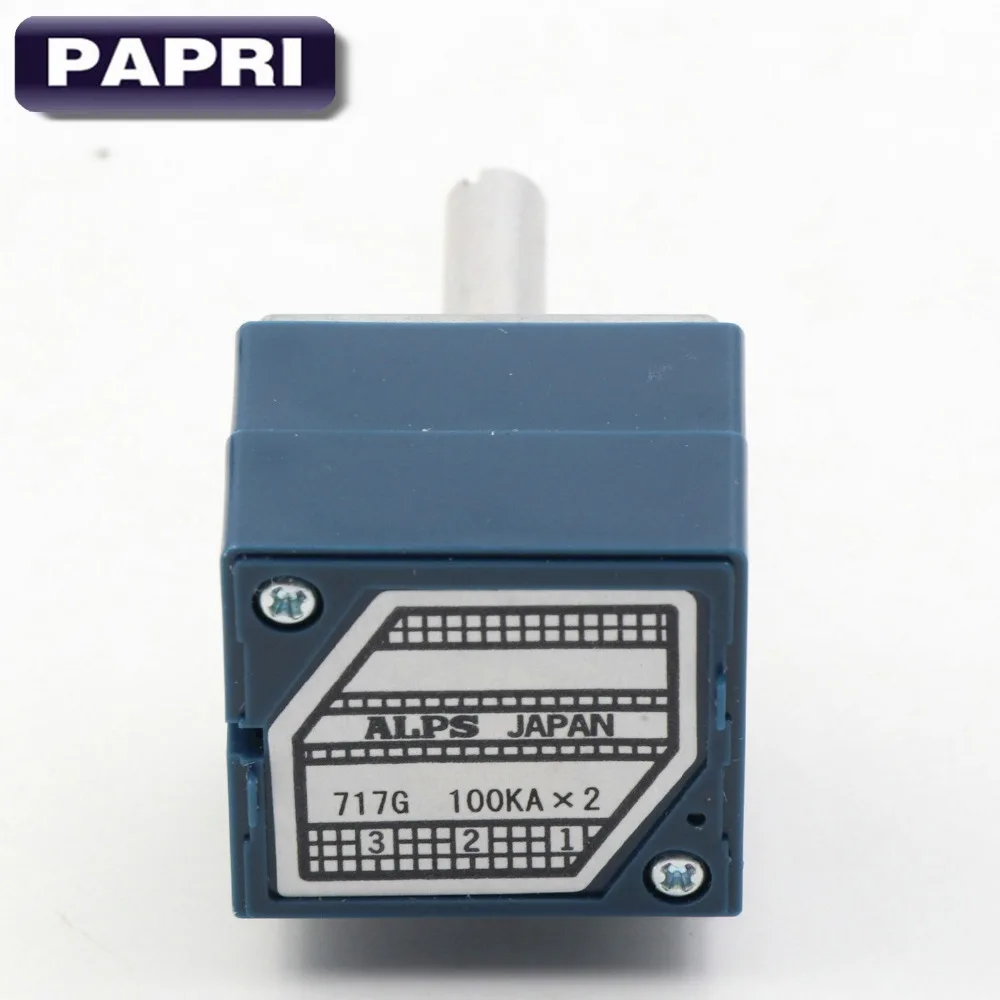 PAPRI Япония ALPS RK27 2*100K стерео регулятор громкости потенциометр круглый вал 6 мм