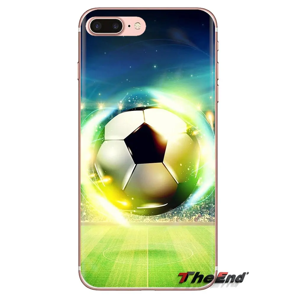 Fire Football Soccer Ball For Huawei Mate Honor 4C 5C 5X 6X 7 7A 7C 8 9 10 8C 8X 20 Lite Pro Soft Transparent Shell Covers |