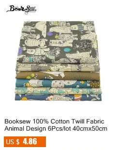 Booksew, новинка, 7 шт./лот, наборы красного цвета, хлопок, 50 см х 50 см, ткань для рукоделия, для вышивания, стеганая текстильная ткань, кукольная ткань