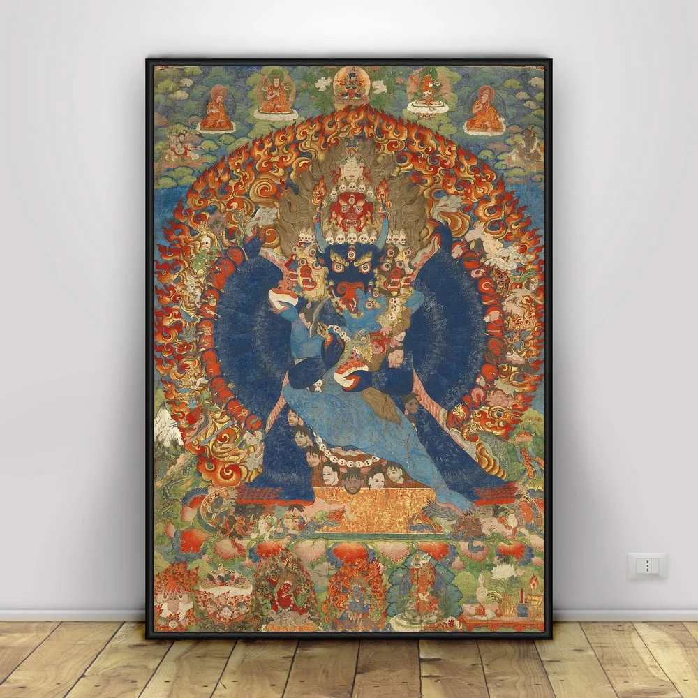 Sakyamuni and Arhat Thangka тибетская Классическая художественная копия буддистская статуя