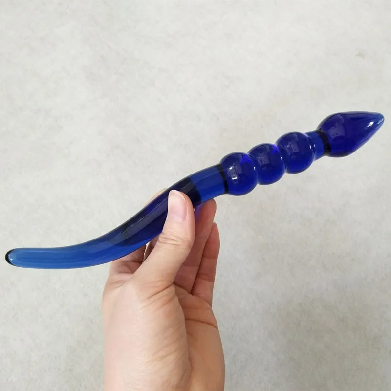 27*3 2 см синий стеклянный фаллоимитатор Кристальный анальный пирекс Анальная