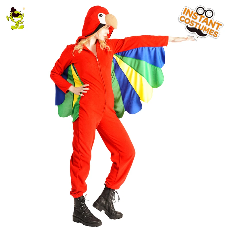 

Lady's Mascot Parrot Costumes for Halloween Party Role Play Animal Jumpsuit Carnival Cosplay Outfits Fancy Dress for Adult Women