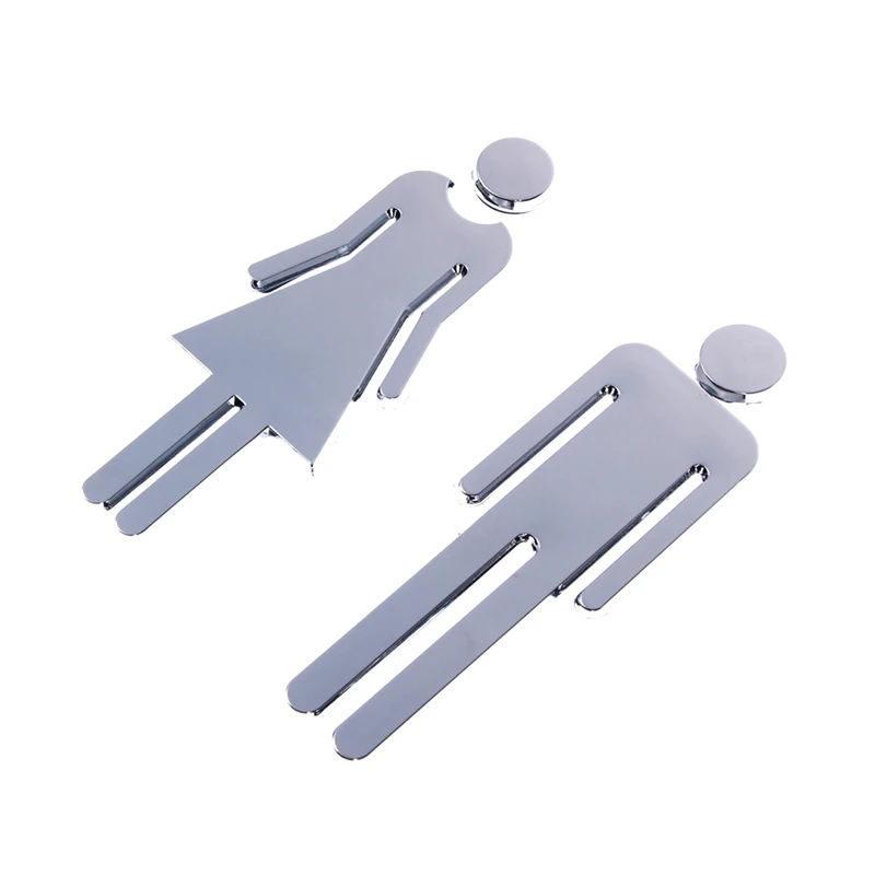 1 Набор для здоровья домашний серебристый акриловый знак ванной комнаты с