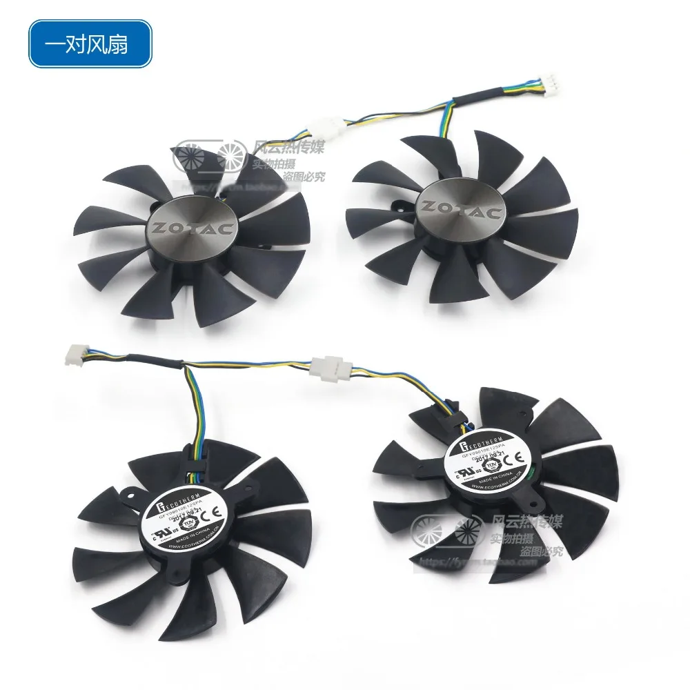 Для ZOTAC GTX1070 GTX1060 мини видеокарта вентилятор охлаждения GFY09010E12SPA DC12V 0.5A