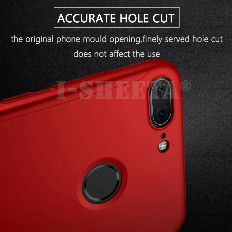 Чехол с полной защитой 360 градусов для Huawei Honor 7X 6X 5X Ультратонкий матовый жесткий