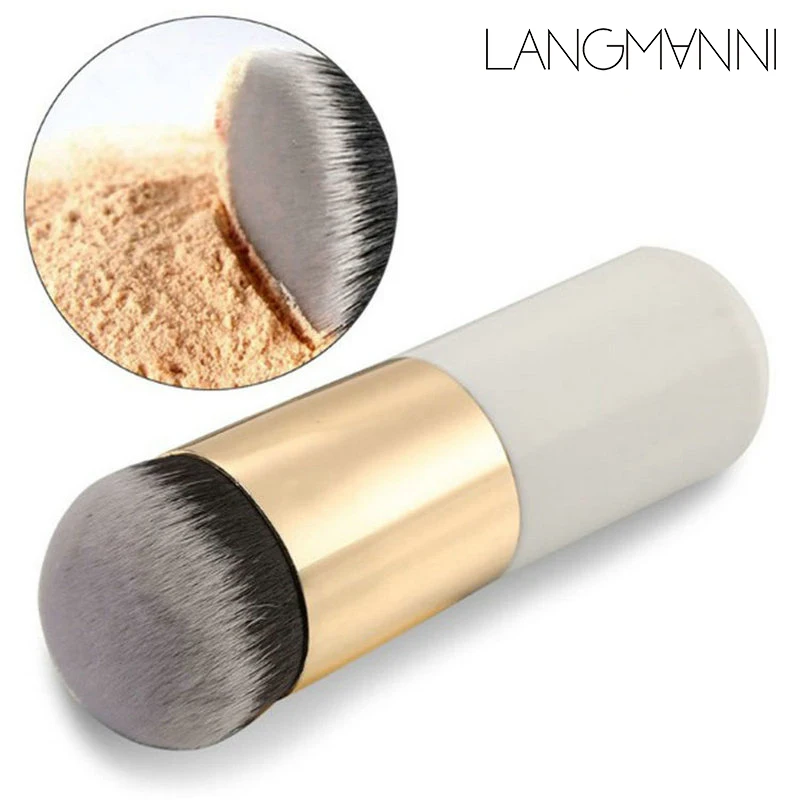 Новая плоская кисть для нанесения тонального крема "New Chubby Pier Foundation Brush Flat Cream Makeup Brushes Professional Cosmetic Make-up Portable BB" бесплатная доставка.