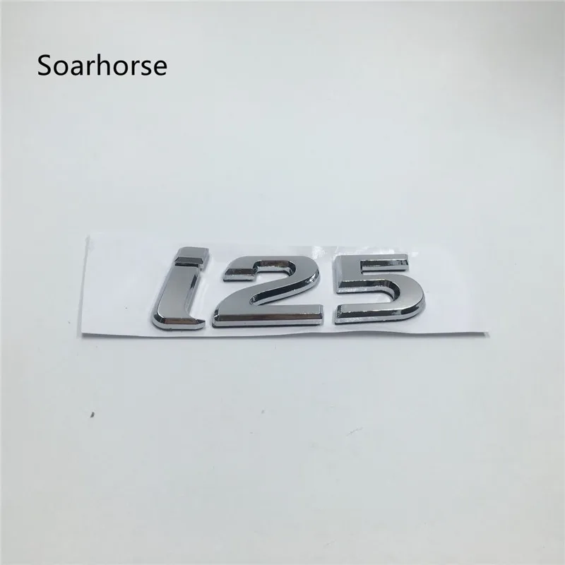 i25 Soarhorse для hyundai i20 i25 i35 ix35 эмблема хвостовая часть Наклейка ABS хром задний логотип багажник письмо табличка Авто стиль - Название цвета: i25