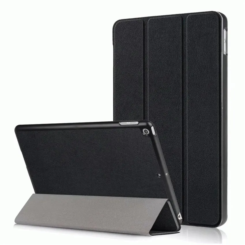 Черный Умный чехол для нового Apple iPad 1893 1954 защитный чехол из искусственной кожи чехол-подставка чехол для iPad 9,7 планшета fundas чехол s - Цвет: Черный