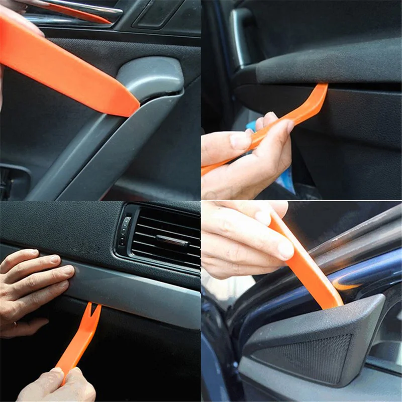 4 шт./комплект набор инструментов для снятия магнитолы|audio removal|trim dashcar radio door clip |