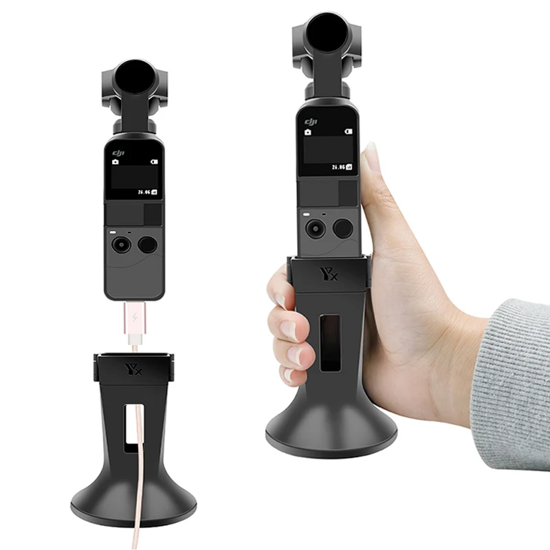 Для DJI OSMO карманная ручка Ручной Стабилизатор heigbred базовое крепление с зарядным отверстием DJI OSMO карманные аксессуары для Кардана