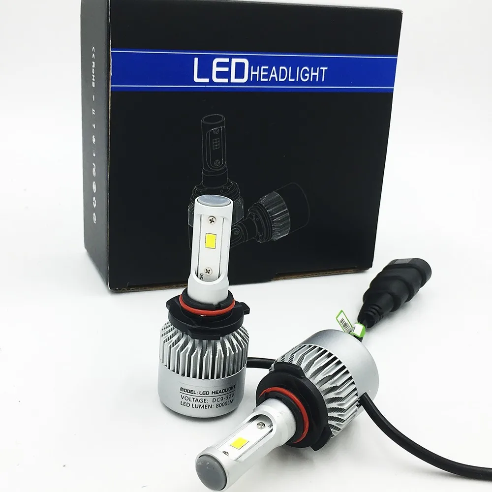 2X S2 9005 csp del FARO 72 Вт 8000LM водить авто ФАРИ lampadina della Люси ди nebbia 6500 К 24 В|led auto|24 vlampadina led