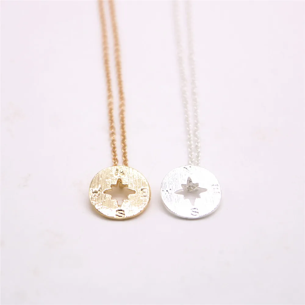 Модные ожерелья простое ожерелье с дизайном Компас Для женщин |compass necklace|fashion