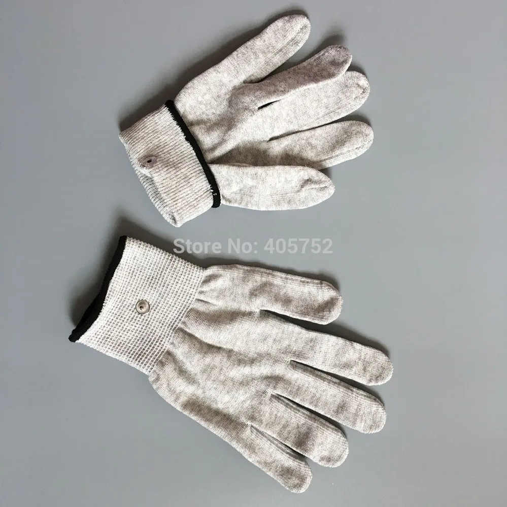 DHL freeshipping Silver conductive fiber Massage gloves for TENS units massager | Красота и здоровье