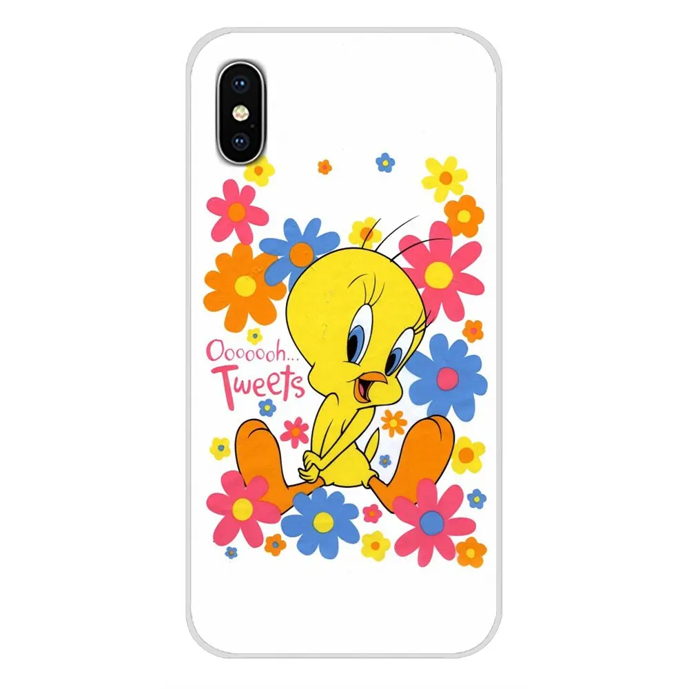 Мягкая прозрачная сумка Модный чехол Твити для Huawei Nova 2 3 2i 3i Y6 Y7 Y9 Prime Pro GR3 GR5 2017 2018