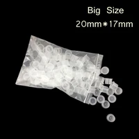 1000pcs plastic tattoo ink cups big size clear with base holder permanent makeup supplies disposable tattoo accessories ch010