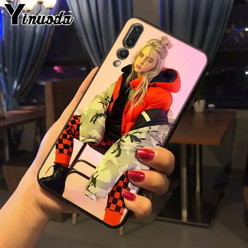 Мягкий чехол для телефона Yinuoda Music Singer Star Billie Eilish Huawei honor 8x 7a P20Lite P10 Plus Mate10Lite Mate20 P20