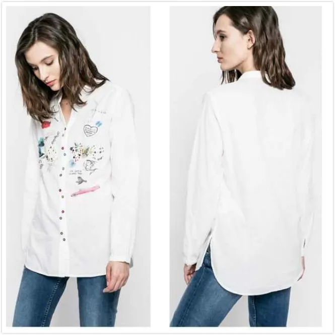 9 XS -XXL Испанская DEG оригинальная Одиночная шифоновая женская рубашка XS s m - Цвет: 9 XS -XXL