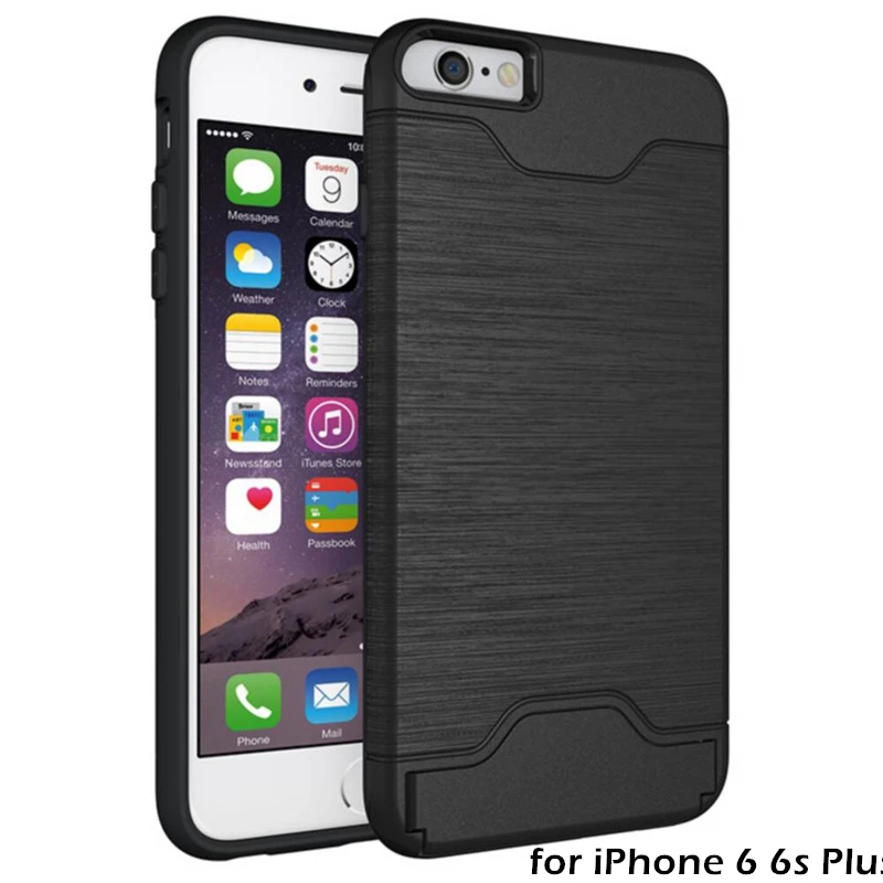 Чехол Кошелек для iPhone X XR Xs Max 8 7 6 6S Plus Гибридный двухслойный жесткий ударопрочный