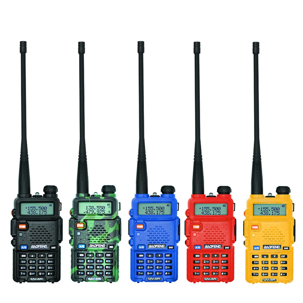 6 шт. Baofeng UV-5R Двухканальные рации до 128 каналов FM трансивер Dual-Band DTMF 128 каналов памяти рации