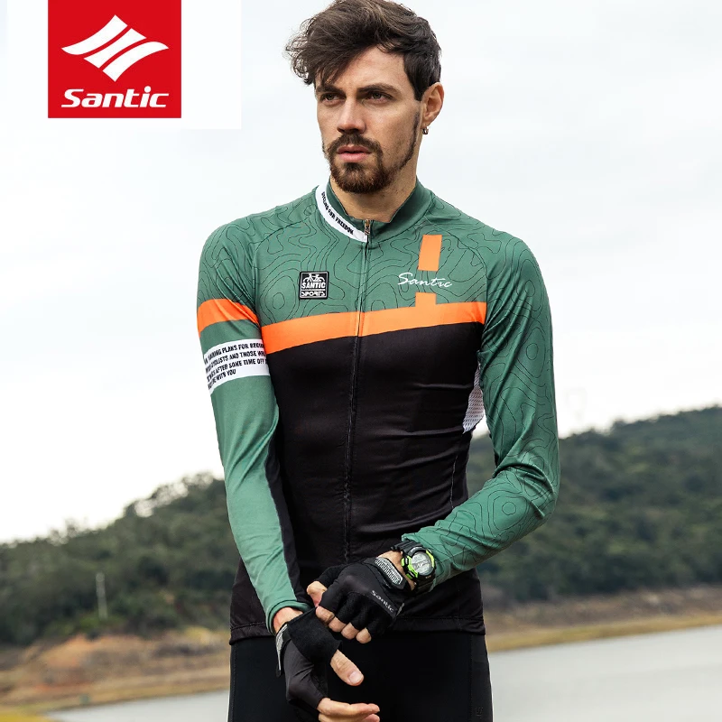 Santic 2018 новинка мужские майки для велоспорта с длинным рукавом дышащие MTB дорожный