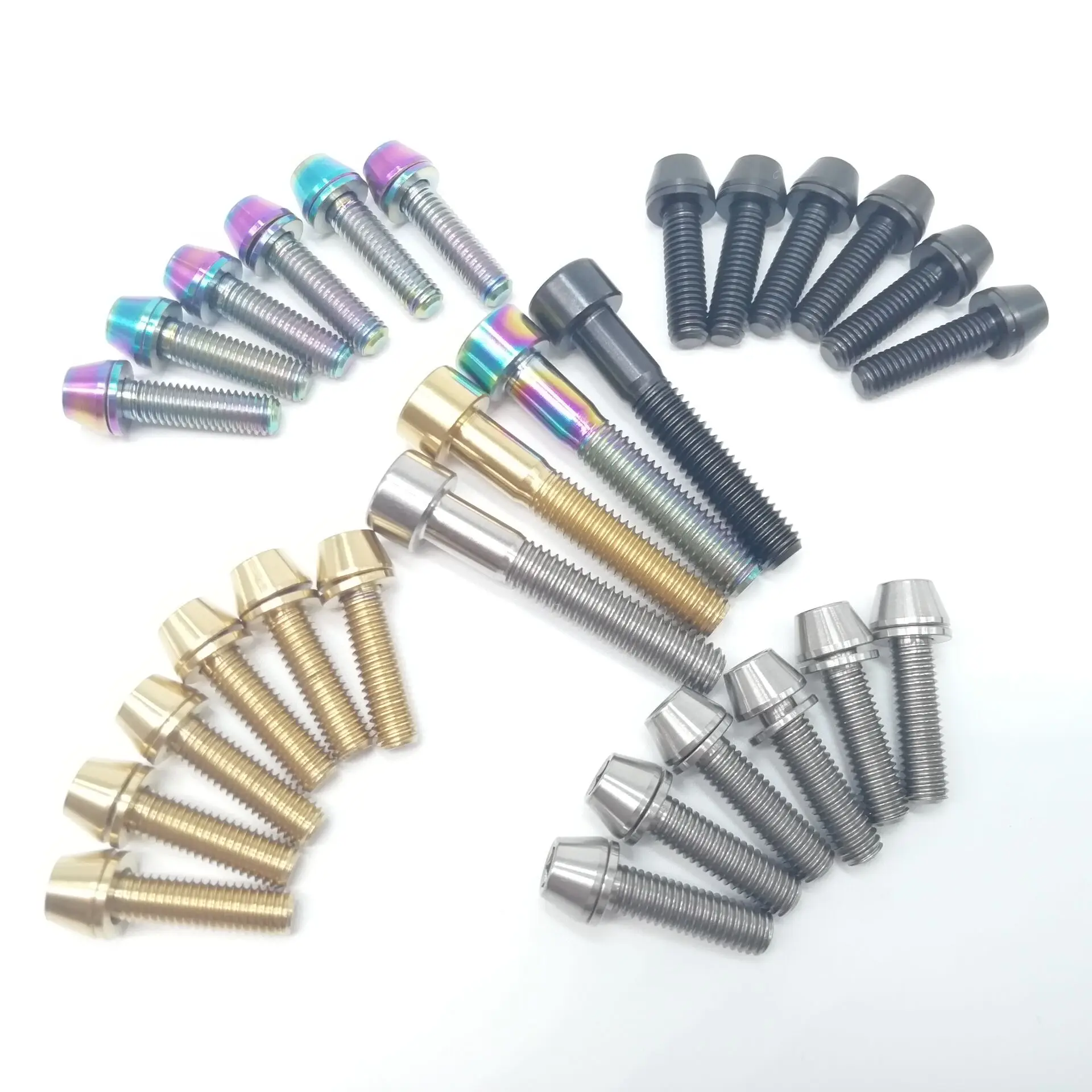 1 шт. винт для велосипеда M6X35mm с титановой головкой Ti и 6 M5X18mm шайбами велосипедные