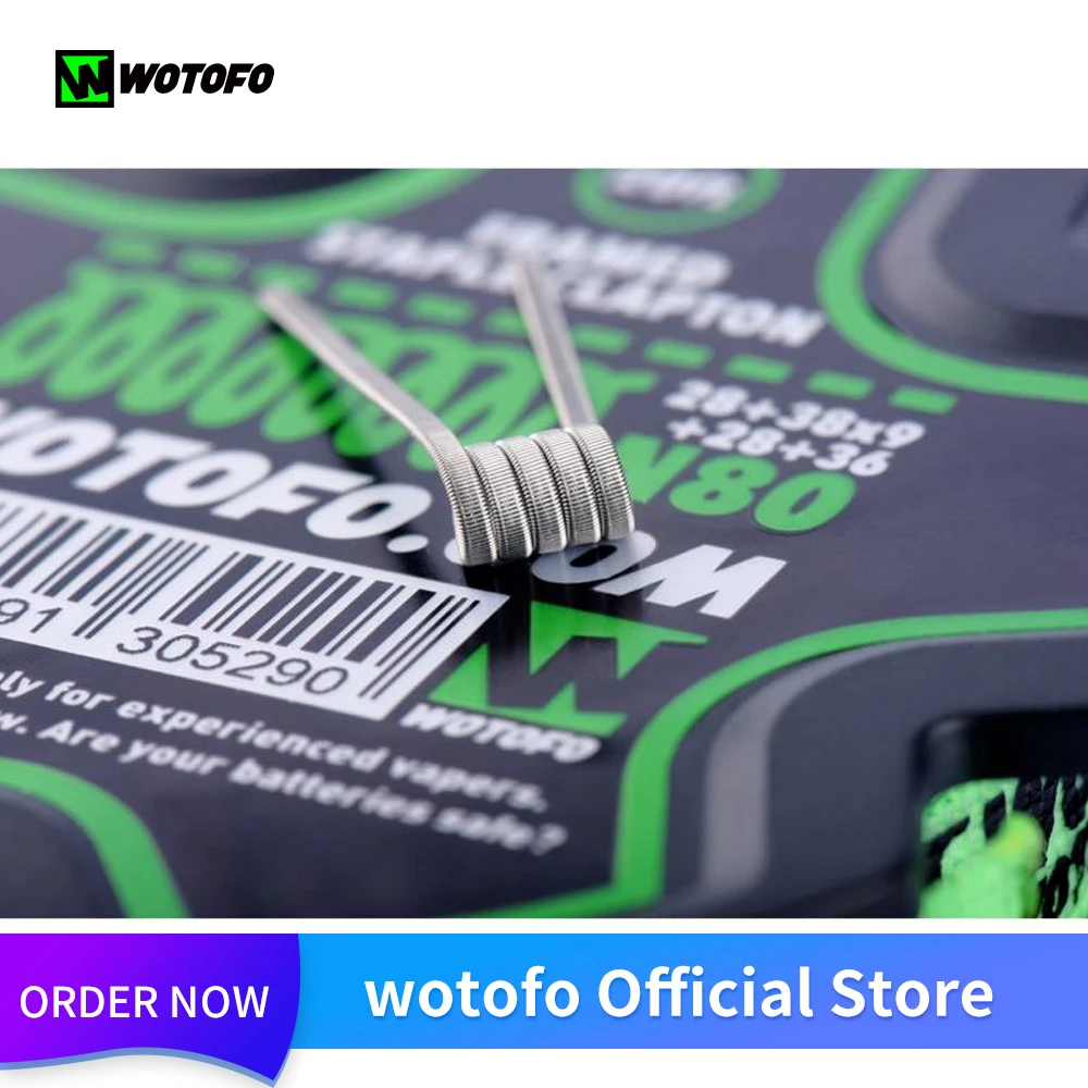 wotofo N80 катушки плавленый Clapton двойной/четырехъядерный Juggernaut Обрамленный штапель Clapton Juggernaut катушка провода Vape аксессуары