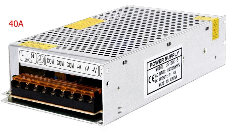 AC110-220V в DC 5 импульсный источник питания адаптер 3A 5A 10A 20A 30A 40A 60A светодиодный