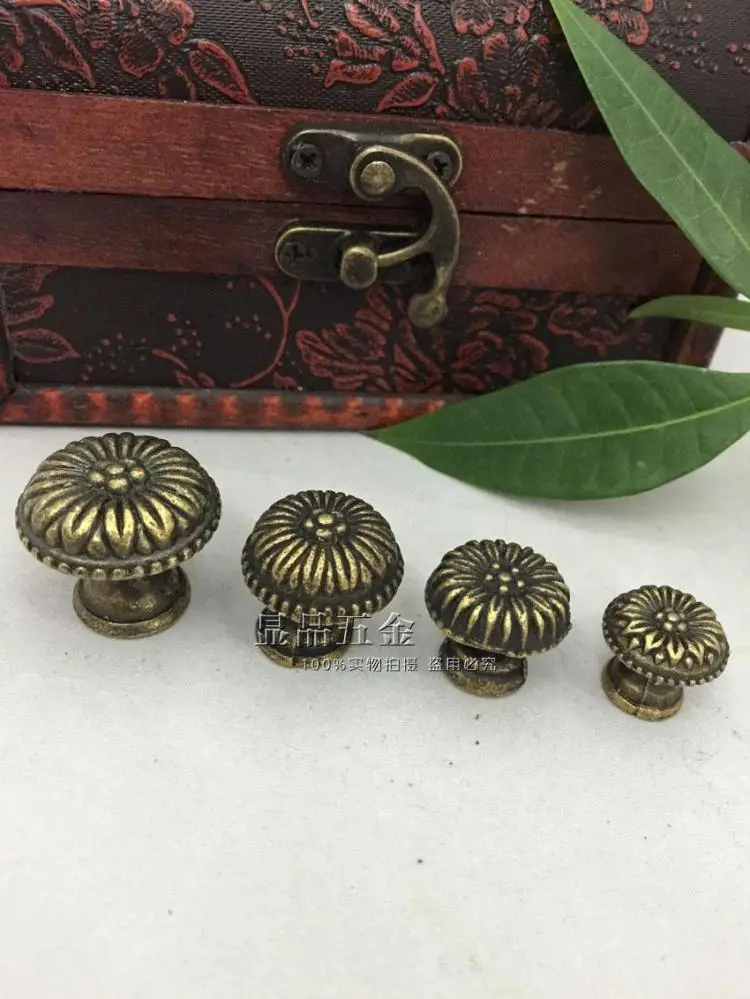 Бронзовая цинковая ручка античная галерея из сплава для ящика выдвижная круглая