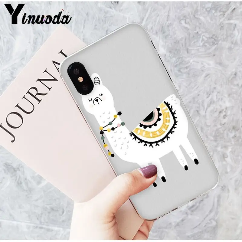 Yinuoda Lama Alpacas красочные милые аксессуары для телефона чехол iPhone X XS MAX 6 6S 7 7plus 8 8Plus 5 5S