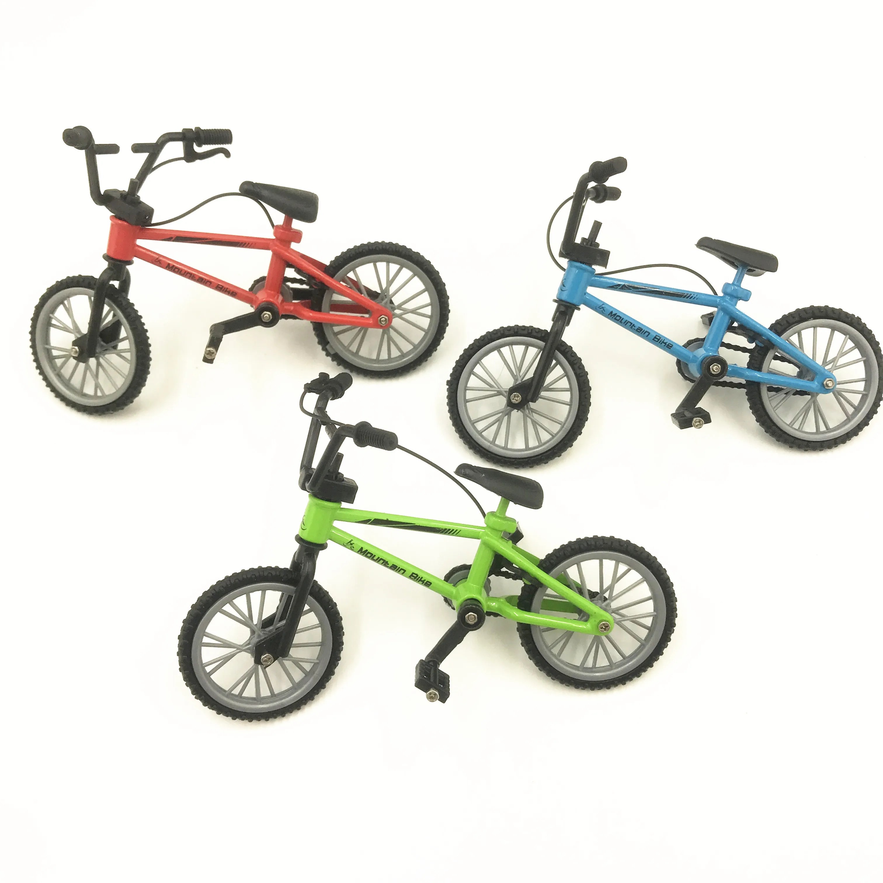 Игрушечные велосипеды на палец с тормозным тросом синий имитирующий BMX велосипед