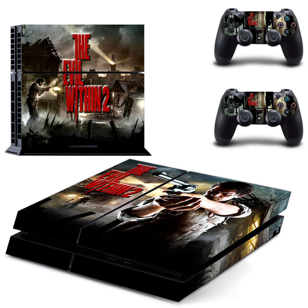 Зло в течение 2 PS4 переводная картинка наклейка для Sony PlayStation 4 консоли и