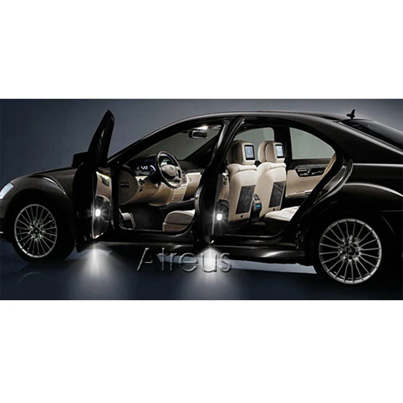 Atreus пригласительные огни в дверь автомобиля светильник для Mercedes W204 W176 W246 W212 4D/5D W166