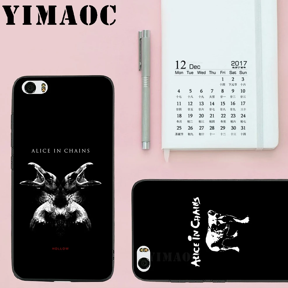 YIMAOC Alice In Chains Bands Soft Silicone Case for Xiaomi Redmi 6 Note 4X 4A 5A 5 Plus MiA1 A2 Pro Lite Mi 8 A1 |