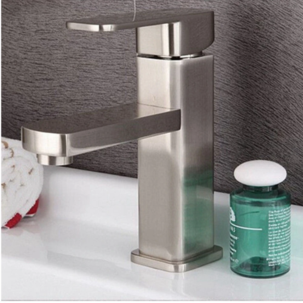 Новое поступление никелевый Матовый Твердый латунный кран для ванной раковины